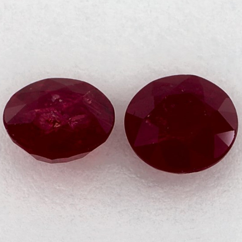 1.92 Carat Round Natural Red Ruby