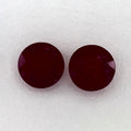 2.08 Total Carat Weight Round Natural Red Ruby