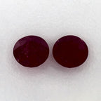 2.08 Total Carat Weight Round Natural Red Ruby