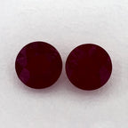 2.16 Total Carat Weight Round Natural Red Ruby