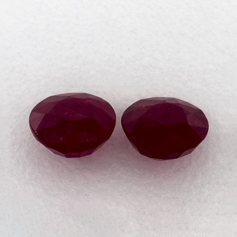 2.16 Total Carat Weight Round Natural Red Ruby