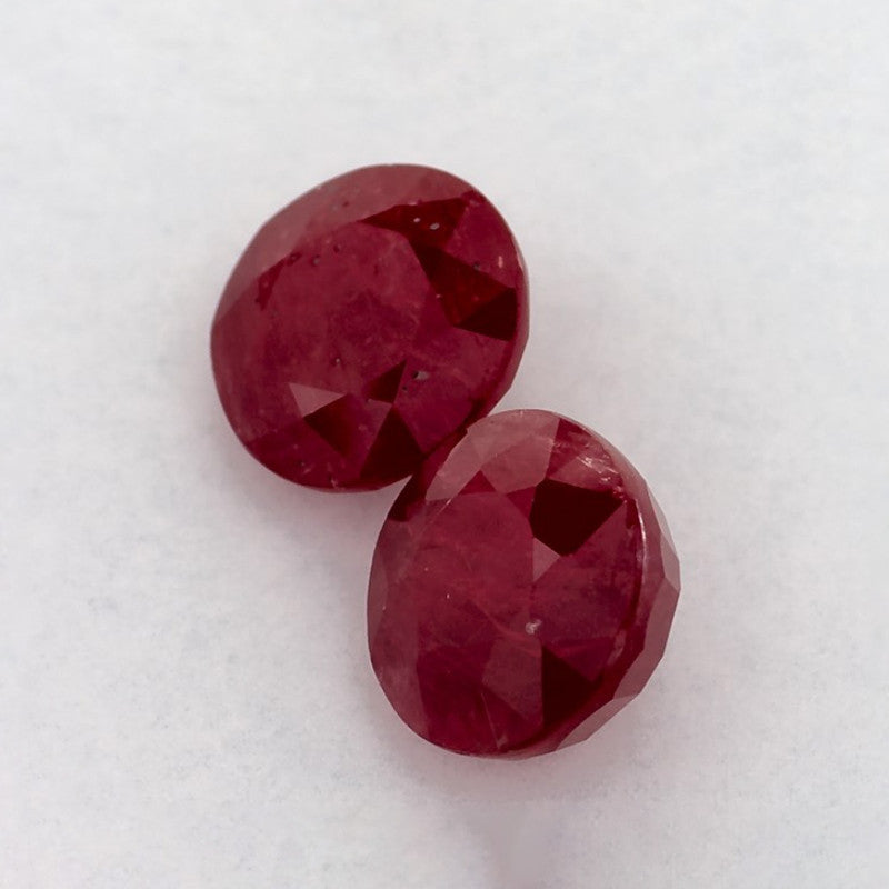 2.29 Total Carat Weight Round Natural Red Ruby