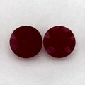 2.37 Total Carat Weight Round Natural Red Ruby