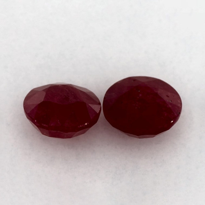 2.37 Total Carat Weight Round Natural Red Ruby