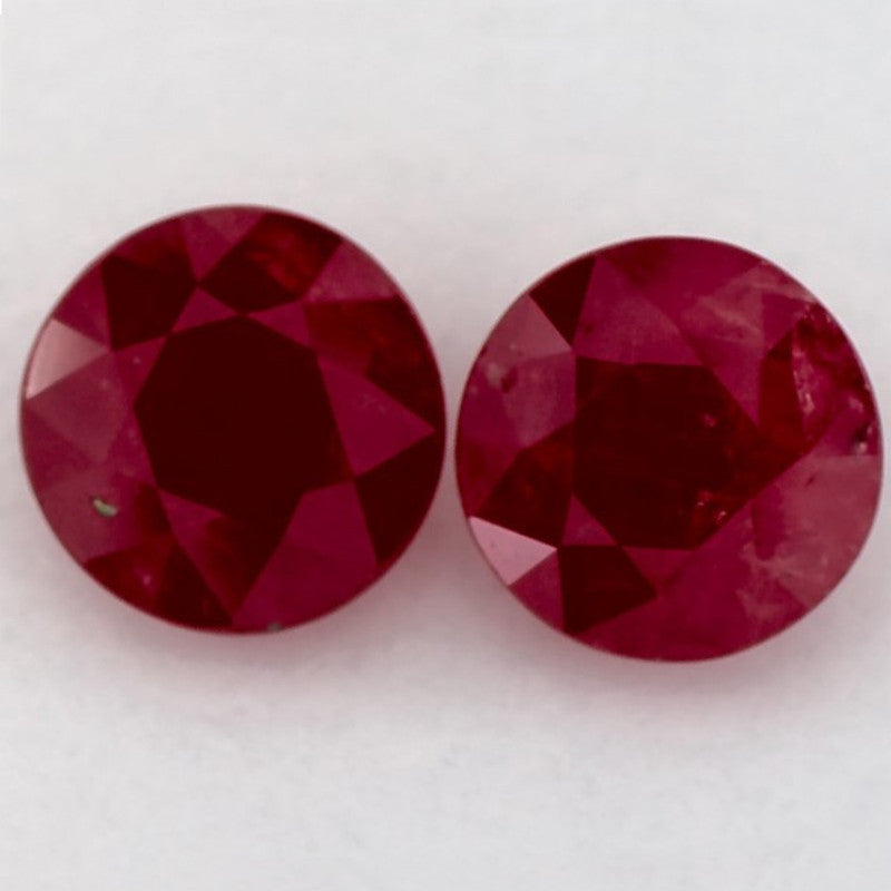 2.51 Carat Round Natural Red Ruby