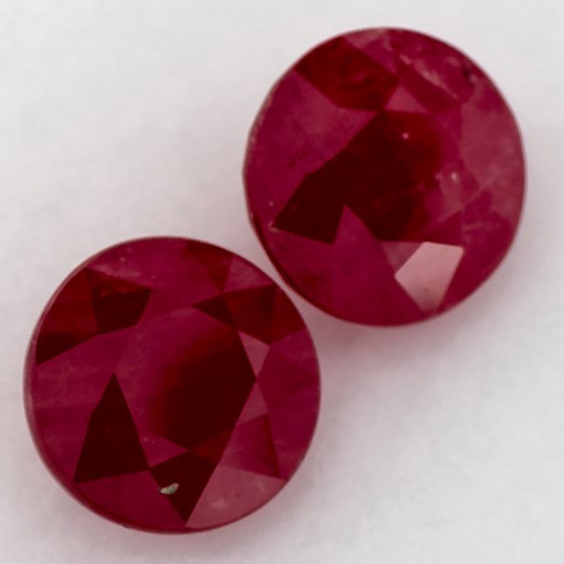 2.51 Carat Round Natural Red Ruby