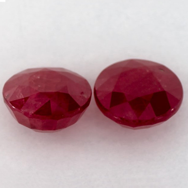 2.51 Carat Round Natural Red Ruby