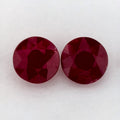 2.59 Total Carat Weight Round Natural Red Ruby