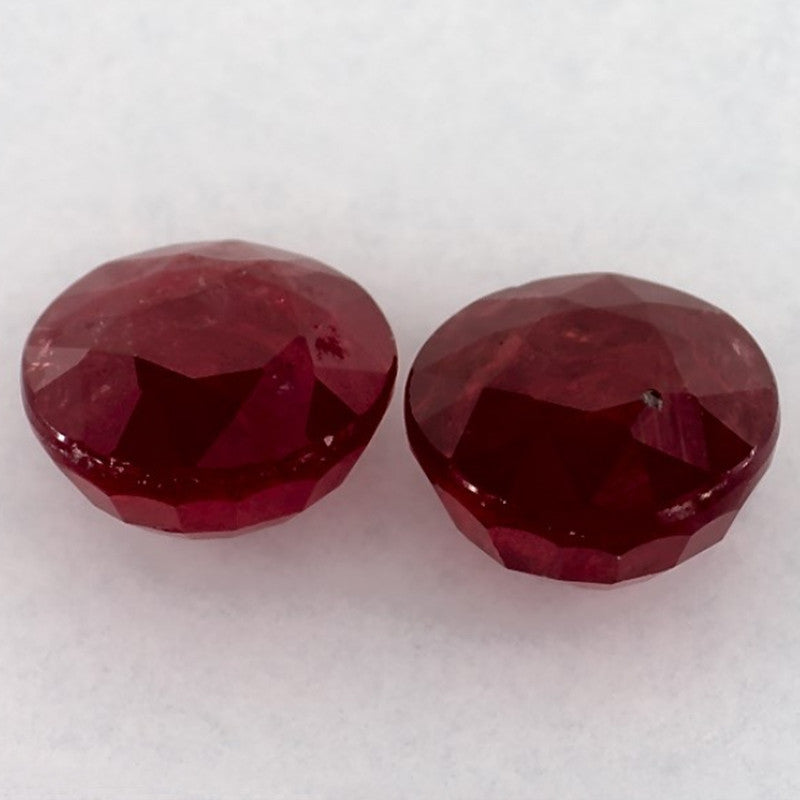 2.70 Carat Round Natural Red Ruby