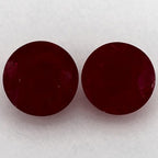 4.03 Carat Round Natural Red Ruby