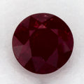 0.84 Carat Round Natural Red Ruby