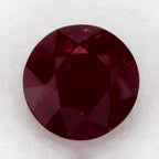 0.84 Carat Round Natural Red Ruby