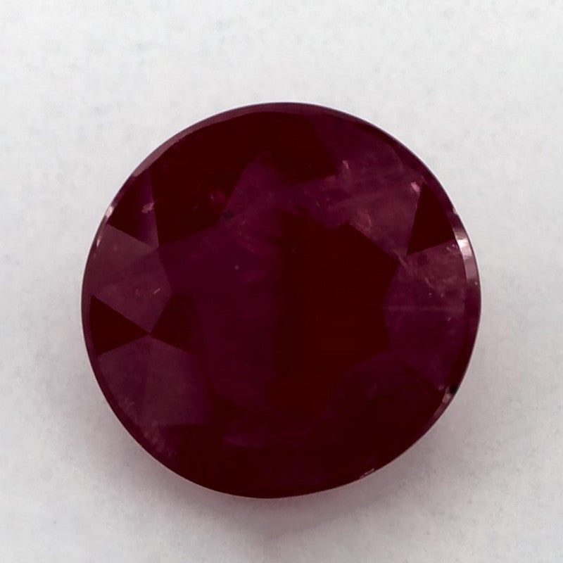 1.45 Carat Round Natural Red Ruby