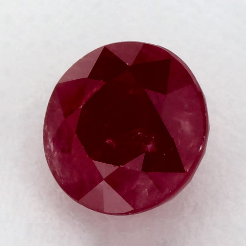 1.55 Carat Round Natural Red Ruby