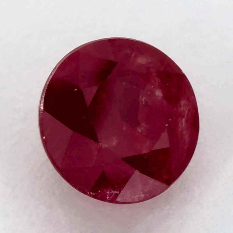 1.55 Carat Round Natural Red Ruby