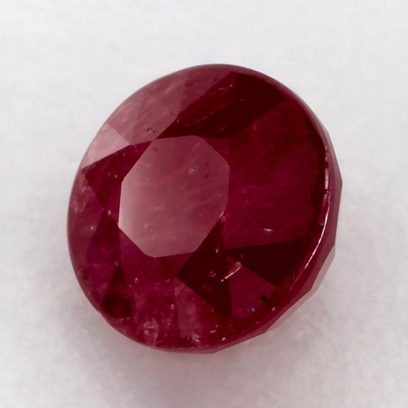 1.63 Carat Round Natural Red Ruby