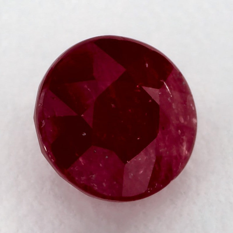 1.63 Carat Round Natural Red Ruby