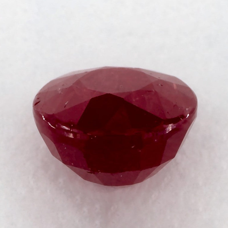 1.63 Carat Round Natural Red Ruby