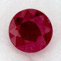 0.86 Carat Round Natural Red Ruby