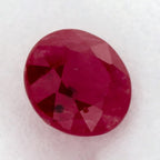 0.86 Carat Round Natural Red Ruby