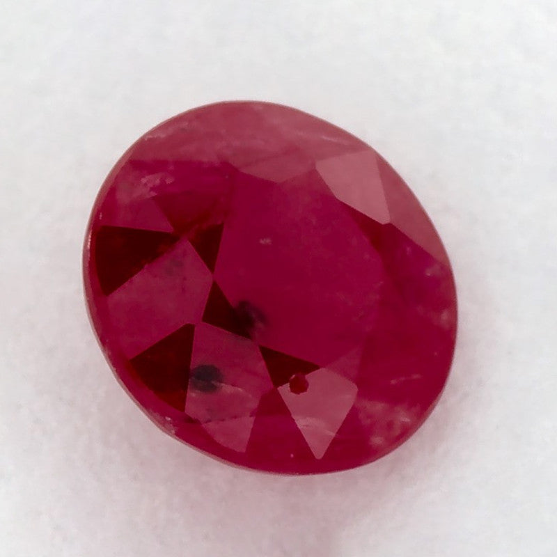 0.86 Carat Round Natural Red Ruby