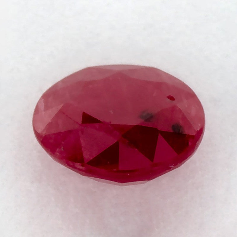 0.86 Carat Round Natural Red Ruby