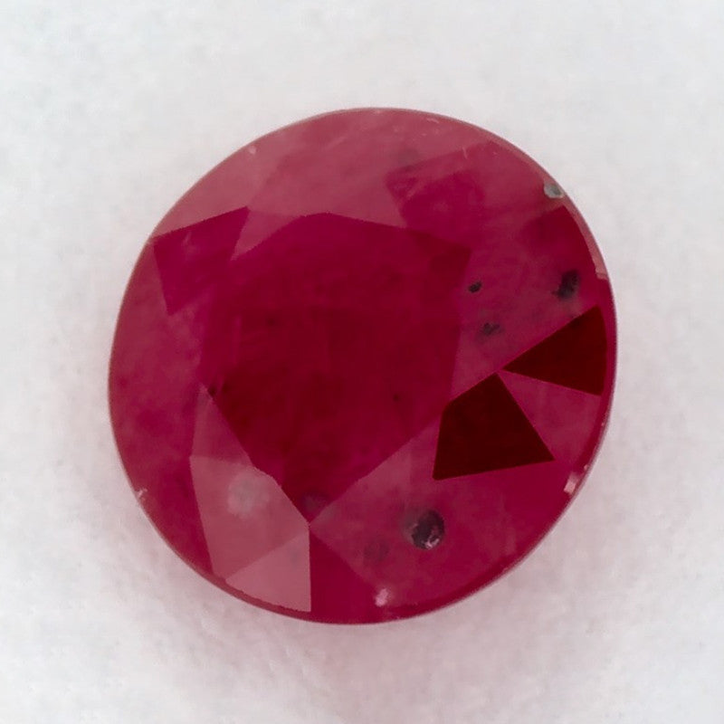 0.93 Carat Round Natural Red Ruby