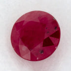 0.93 Carat Round Natural Red Ruby