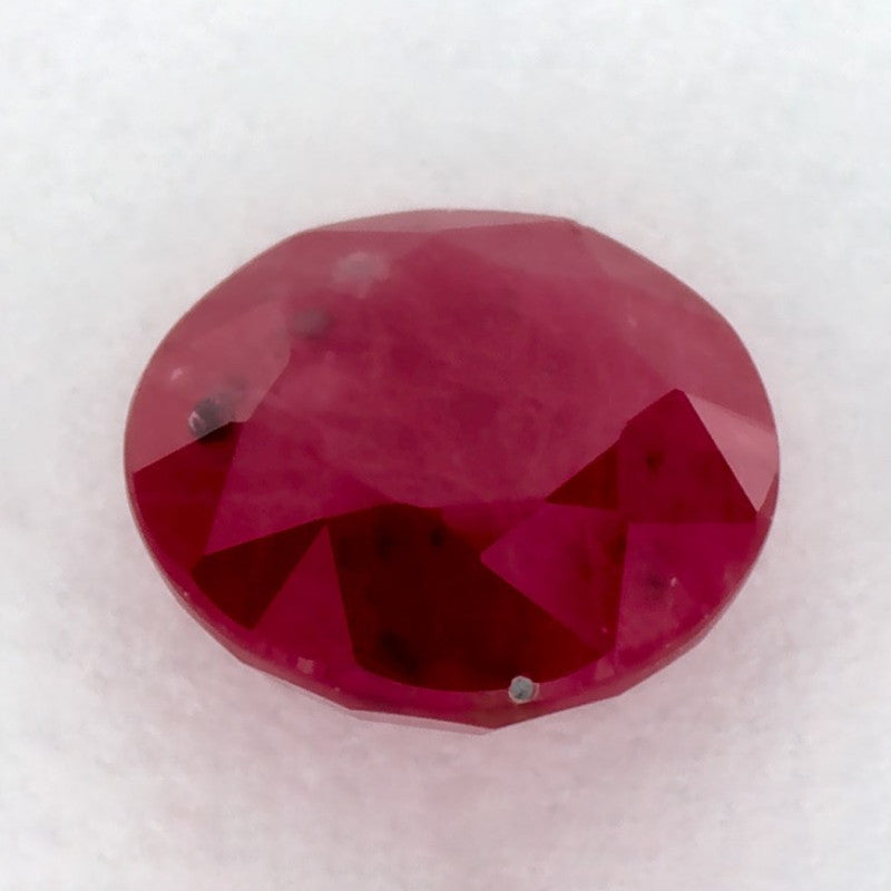0.93 Carat Round Natural Red Ruby