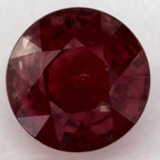 1.66 Carat Round Natural Red Ruby