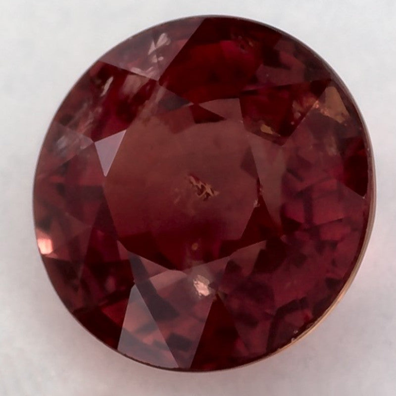 1.66 Carat Round Natural Red Ruby