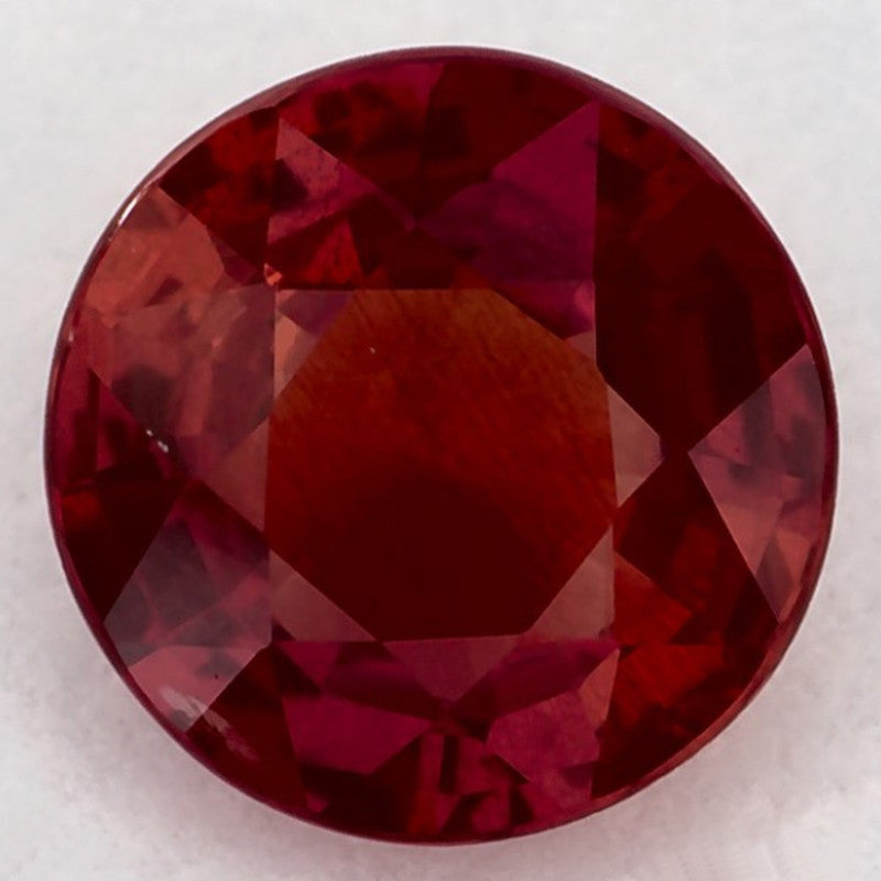 1.03 Carat Round Natural Red Ruby