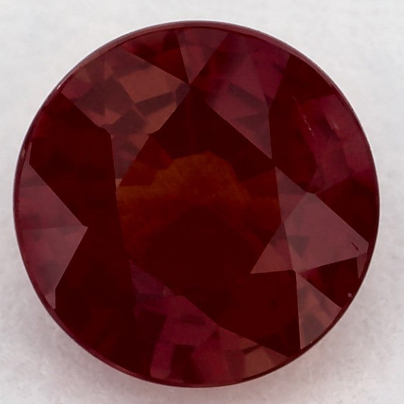 1.16 Carat Round Natural Red Ruby