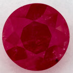 2.74 Carat Round Natural Red Ruby