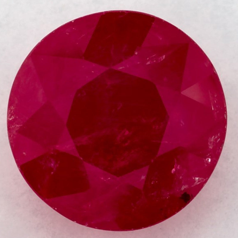 2.74 Carat Round Natural Red Ruby