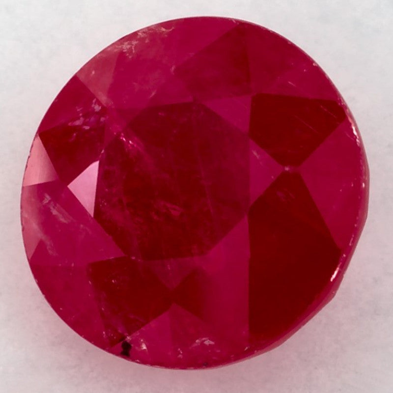 2.74 Carat Round Natural Red Ruby