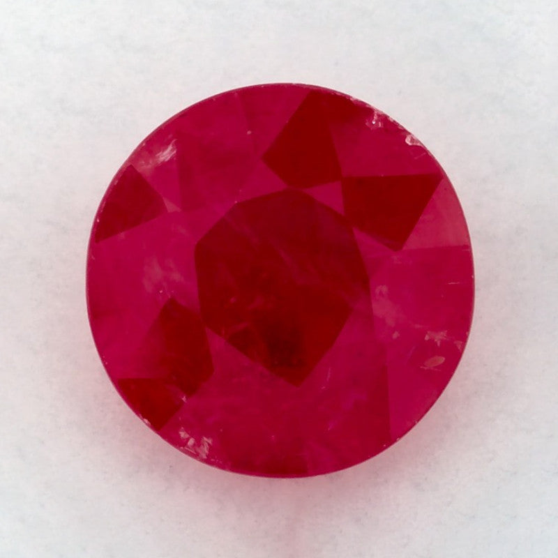 1.63 Carat Round Natural Red Ruby