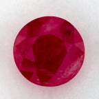1.64 Carat Round Natural Red Ruby