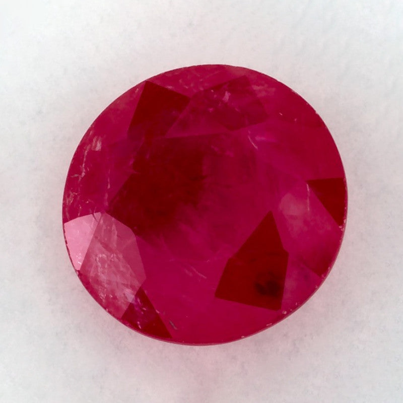 1.64 Carat Round Natural Red Ruby