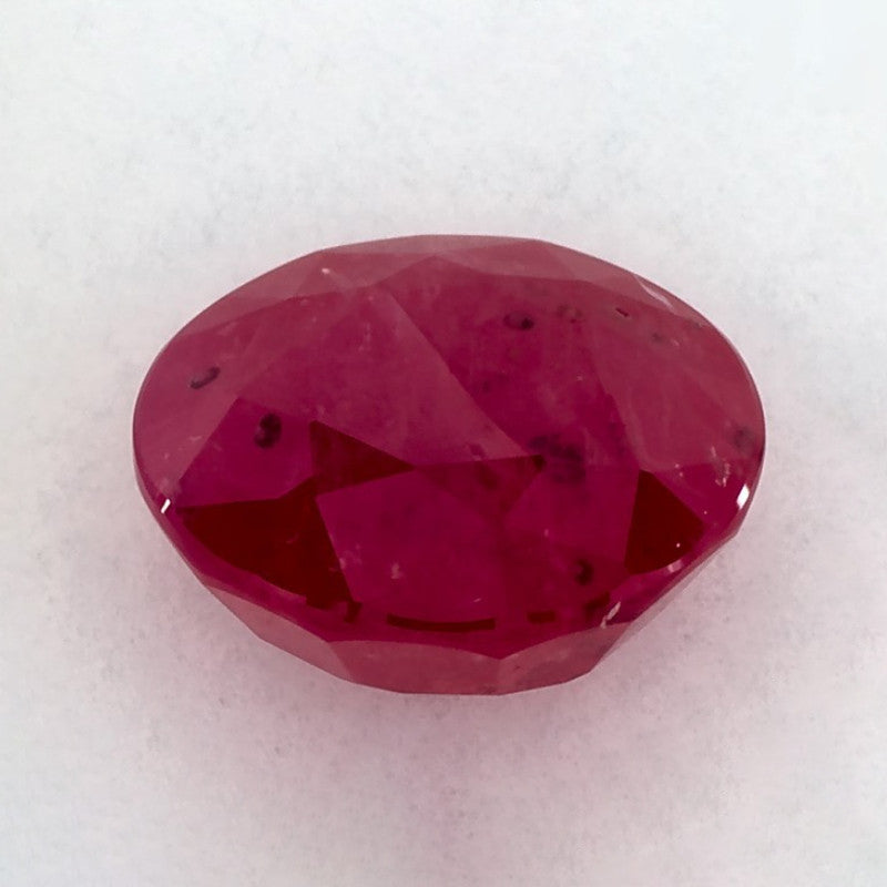 1.92 Carat Round Natural Red Ruby