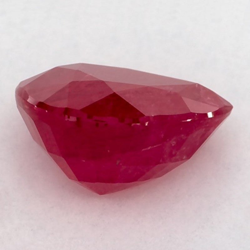 2.45 Carat Pear Natural Red Ruby
