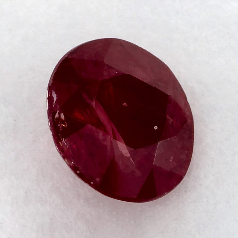 1.31 Carat Round Natural Red Ruby