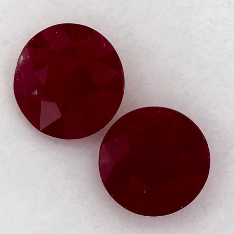 2.13 Carat Round Natural Red Ruby