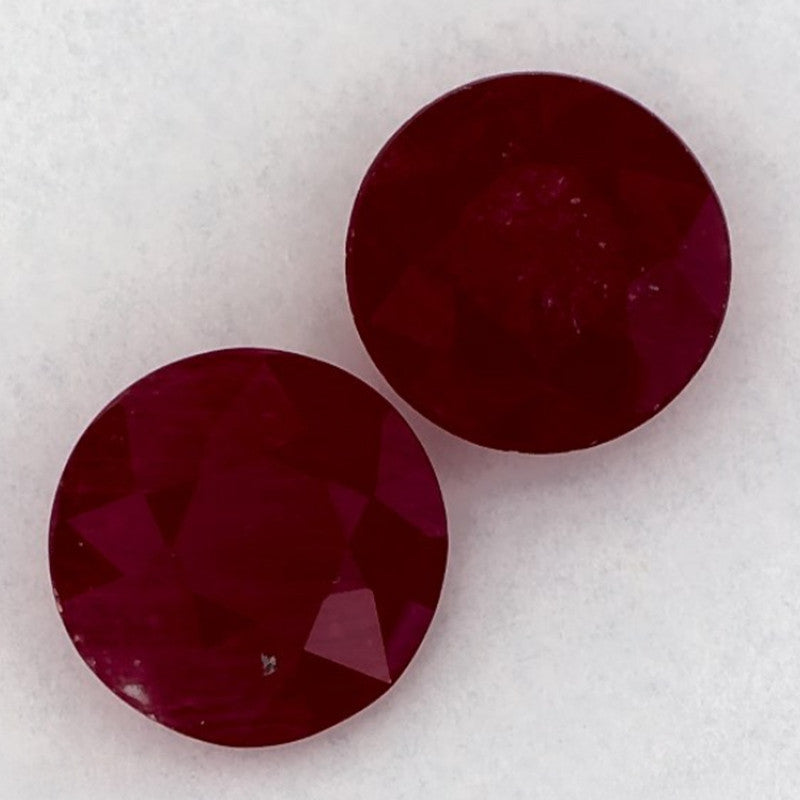 2.13 Carat Round Natural Red Ruby