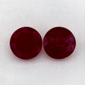 2.31 Total Carat Weight Round Natural Red Ruby