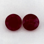 2.31 Total Carat Weight Round Natural Red Ruby
