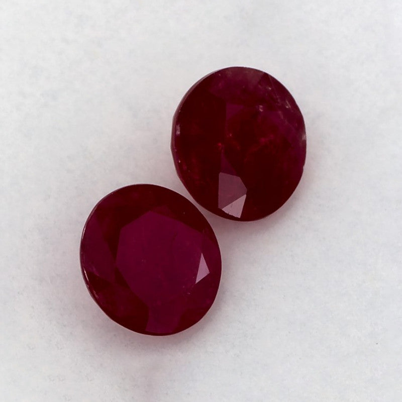 2.31 Total Carat Weight Round Natural Red Ruby