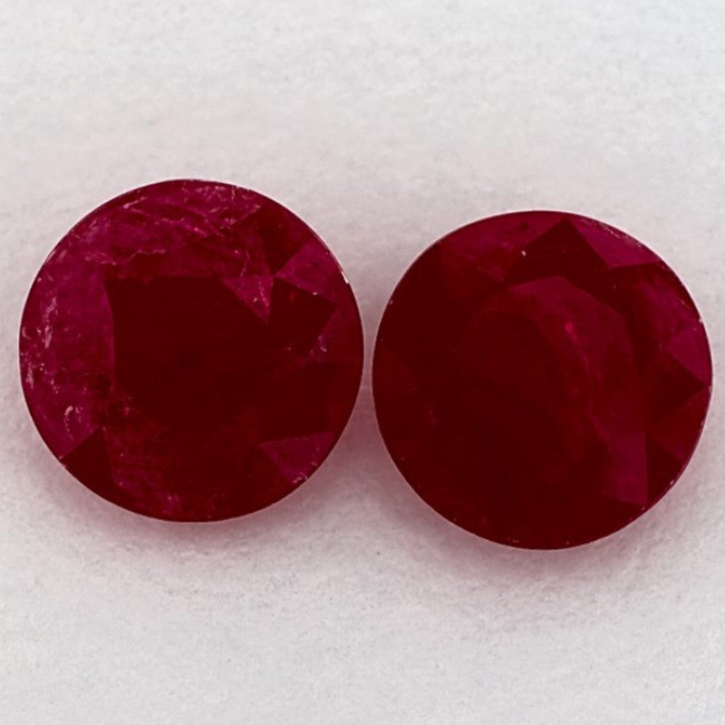 2.73 Carat Round Natural Red Ruby