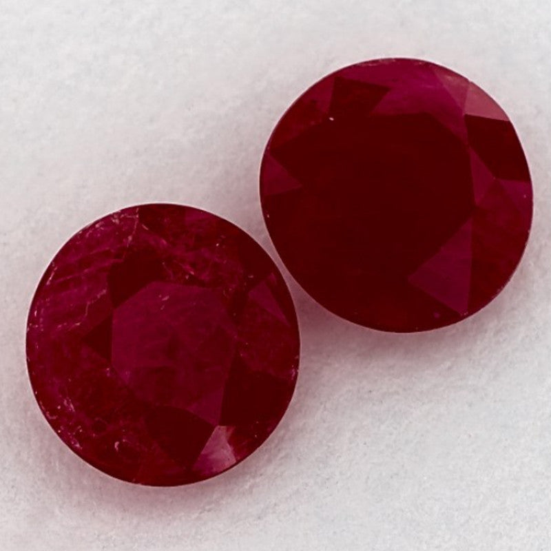 2.73 Carat Round Natural Red Ruby