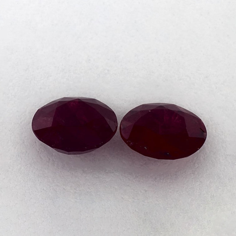 2.82 Total Carat Weight Round Natural Red Ruby